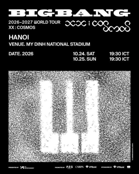 BIGBANG 2026-2027 WORLD TOUR < XX : COSMOS > IN HANOI